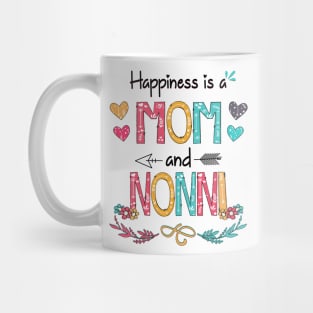 Happiness Is A Mom And Nonni Wildflower Happy Mother's Day Mug